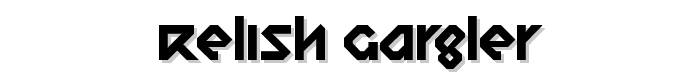 Relish Gargler font